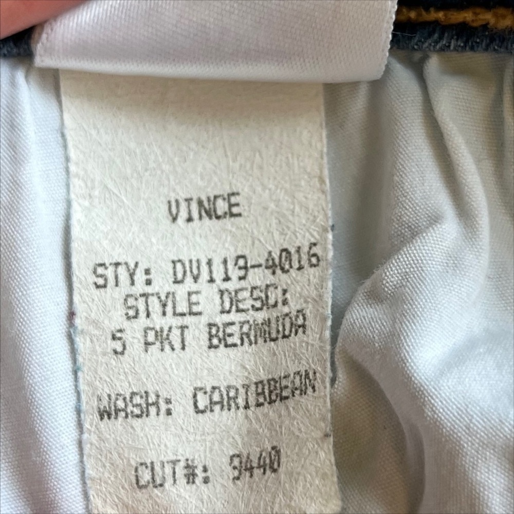 Vince Bermuda Jean Shorts in Caribbean Size 28 - Picture 6 of 8